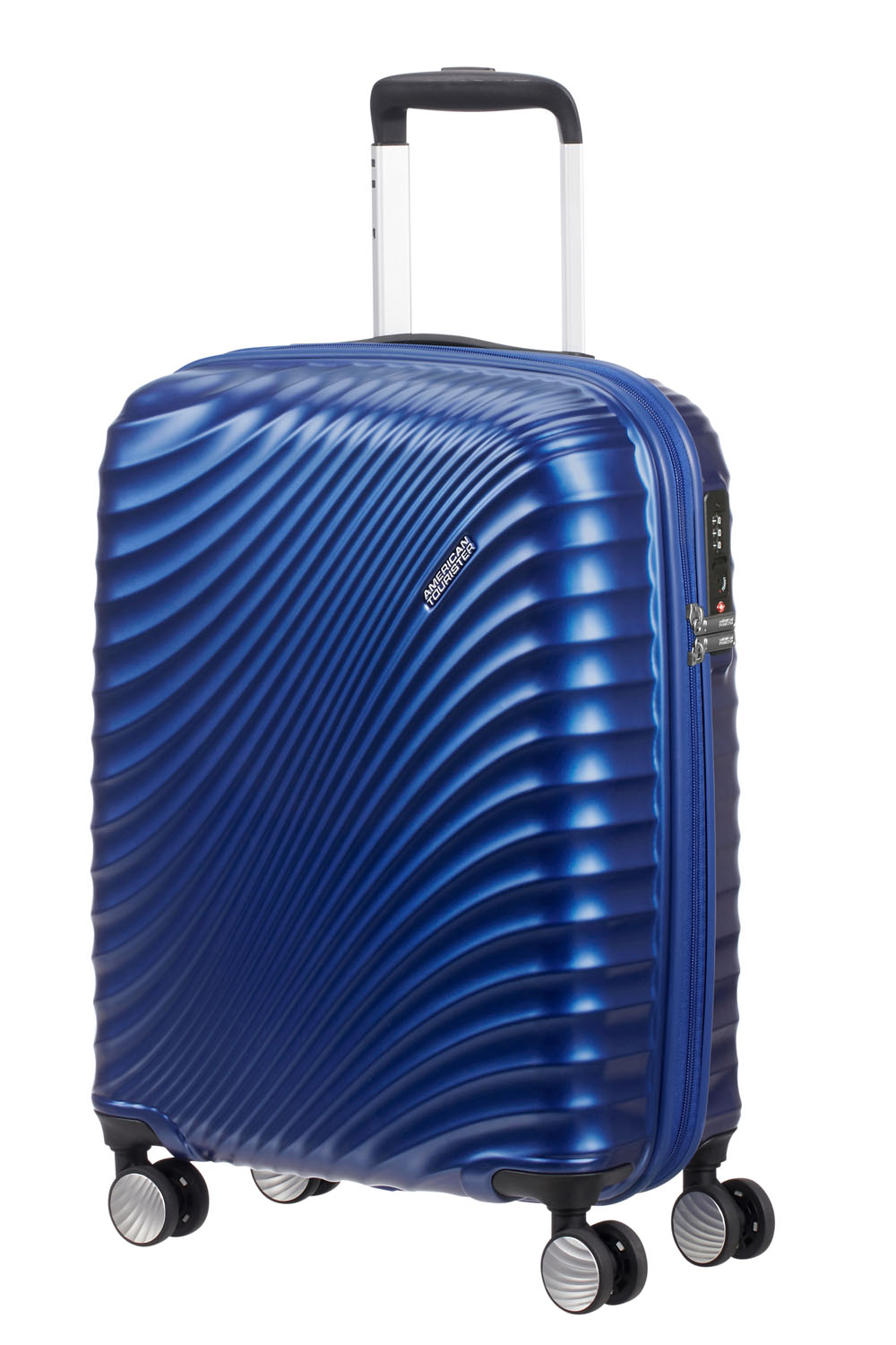 American Tourister Jetglam Trolley mit 4 Rollen 55 Metallic Blue