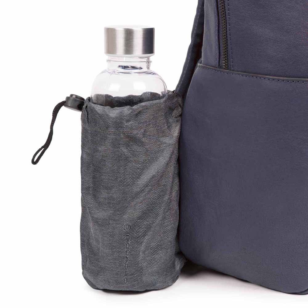 Piquadro Black Square Großer Laptoprucksack 15,6" mit iPad®-Fach oceanblau