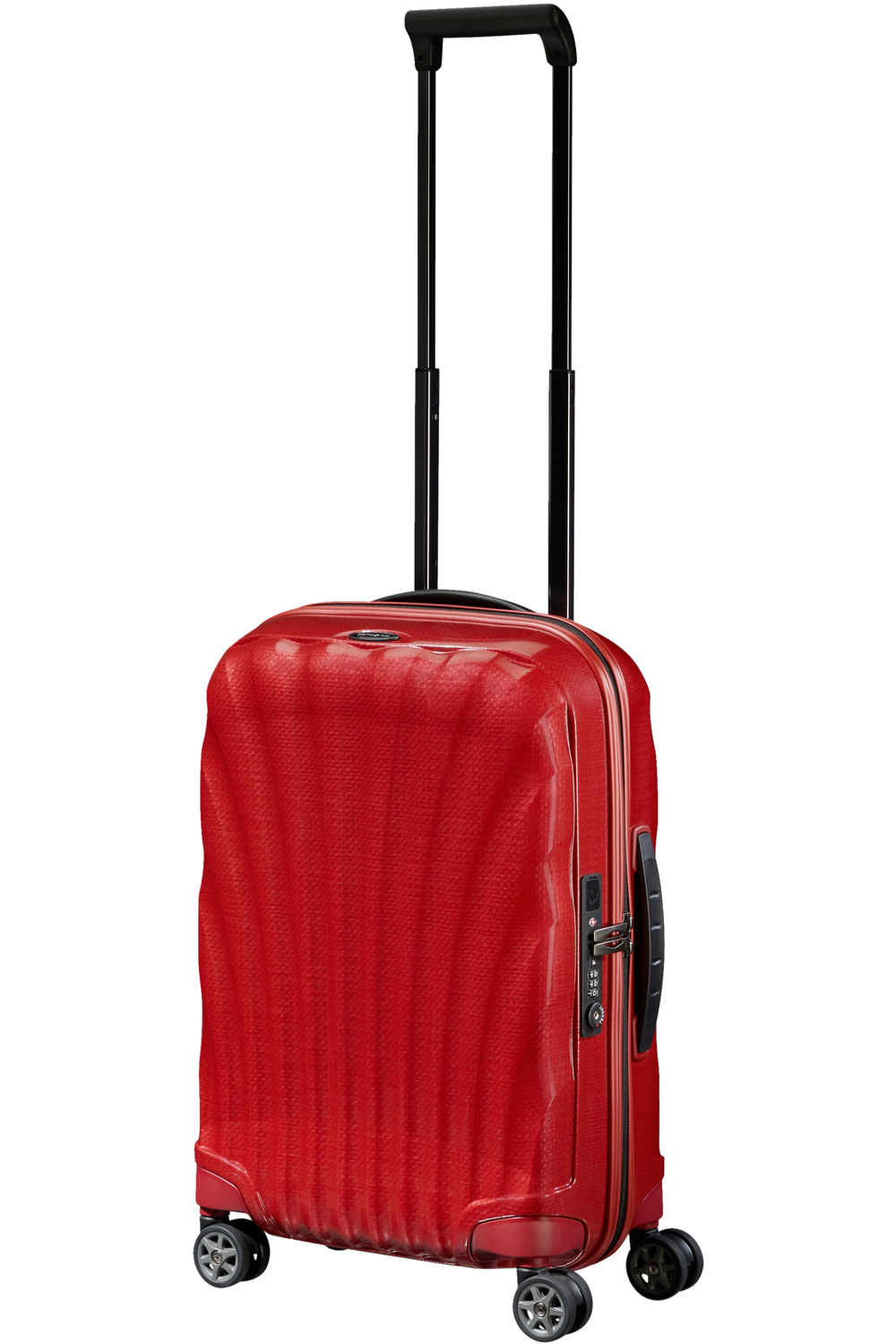 Samsonite C-Lite Trolley mit 4 Rollen erweiterbar 55cm + GRATIS HOTELGUTSCHEIN Chili Red