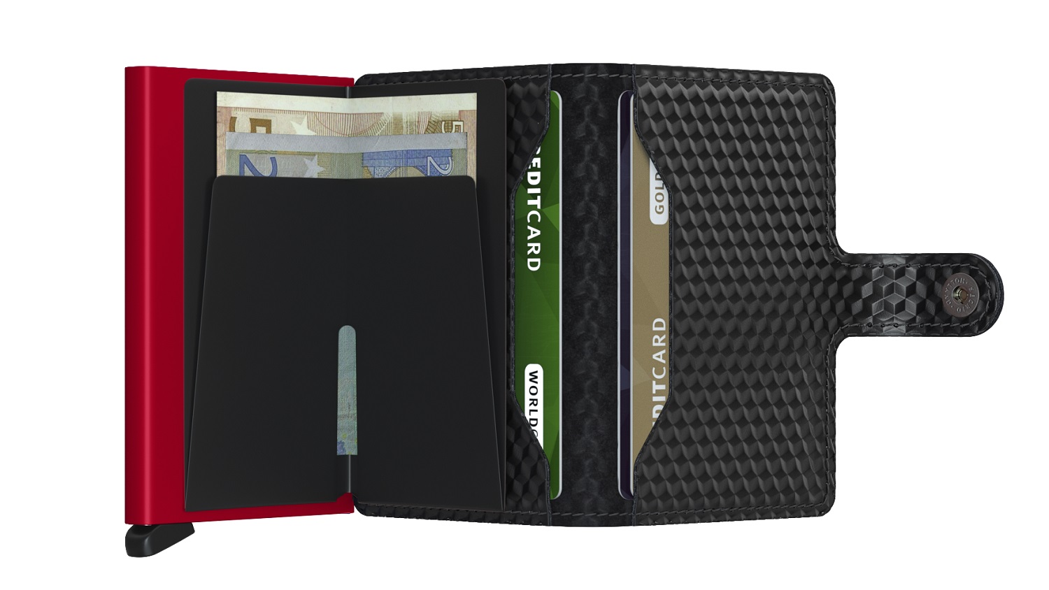 Secrid Miniwallet Cubic MCu-Black-Red Secrid Miniwallet Cubic MCu-Black-Red