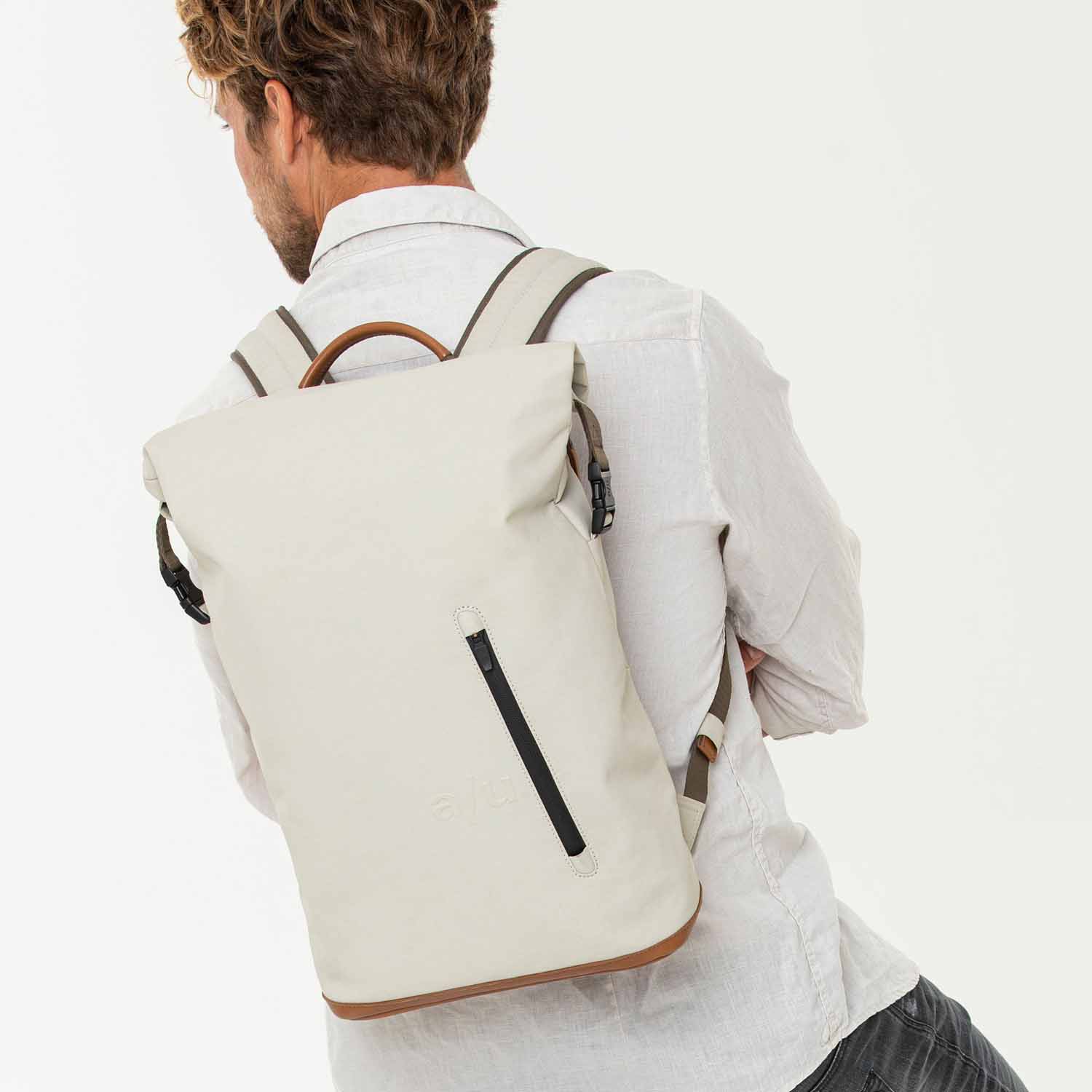 aunts & uncles Japan Fukui Rolltop Rucksack mit 15" Notebookfach dust aunts & uncles Japan Fukui Rolltop Rucksack mit 15" Notebookfach dust