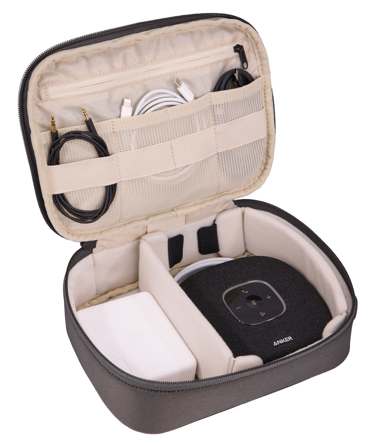 THULE Subterra 2 Powershuttle Plus -Elektroniktasche groß Vetiver Gray