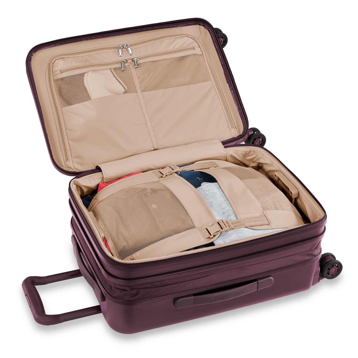 Briggs & Riley Sympatico 2.0 Domestic Carry-On Expandable Spinner Plum Briggs & Riley Sympatico 2.0 Domestic Carry-On Expandable Spinner Plum
