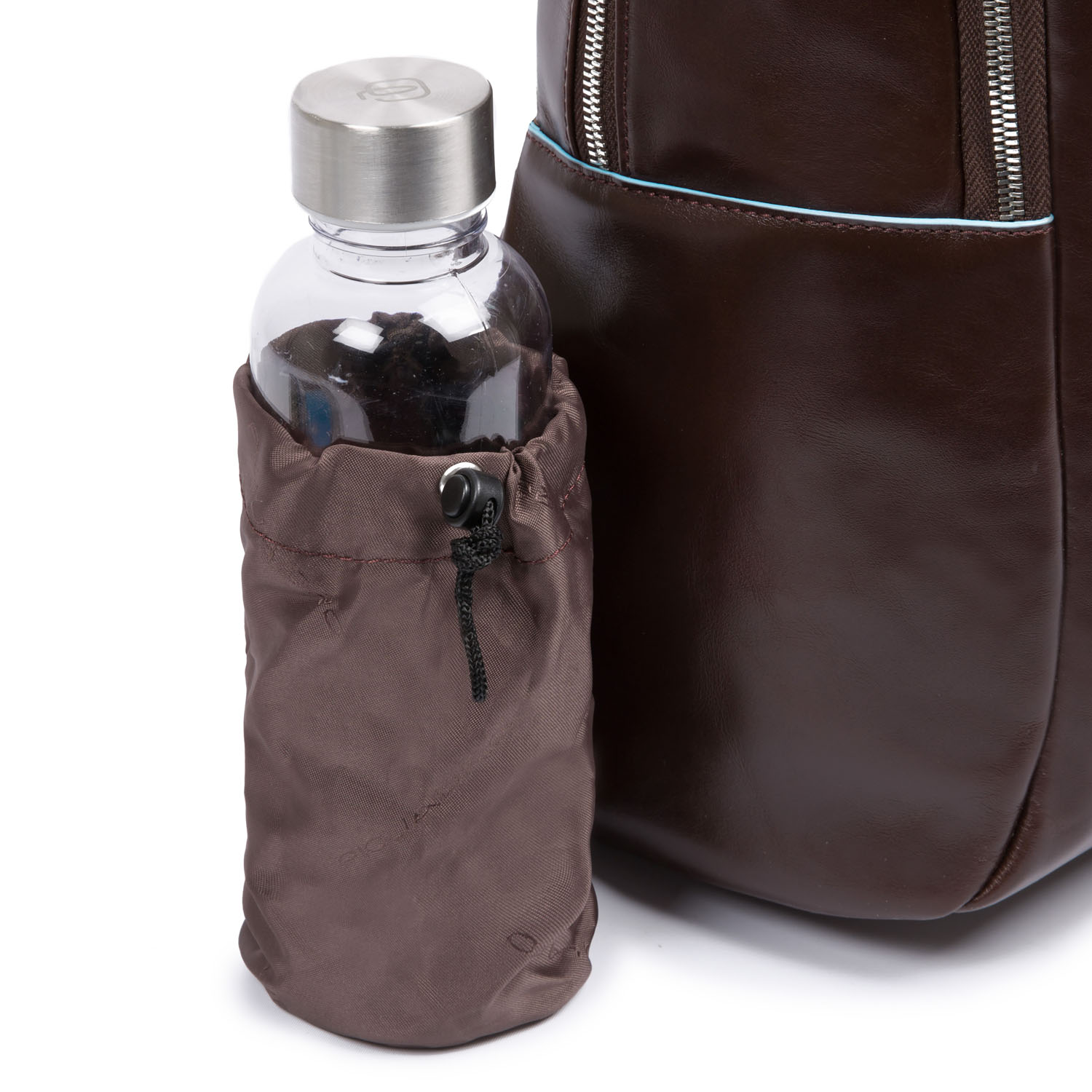 Piquadro Blue Square Großer Laptoprucksack mit 15,6" Notebookfach Mahagoni