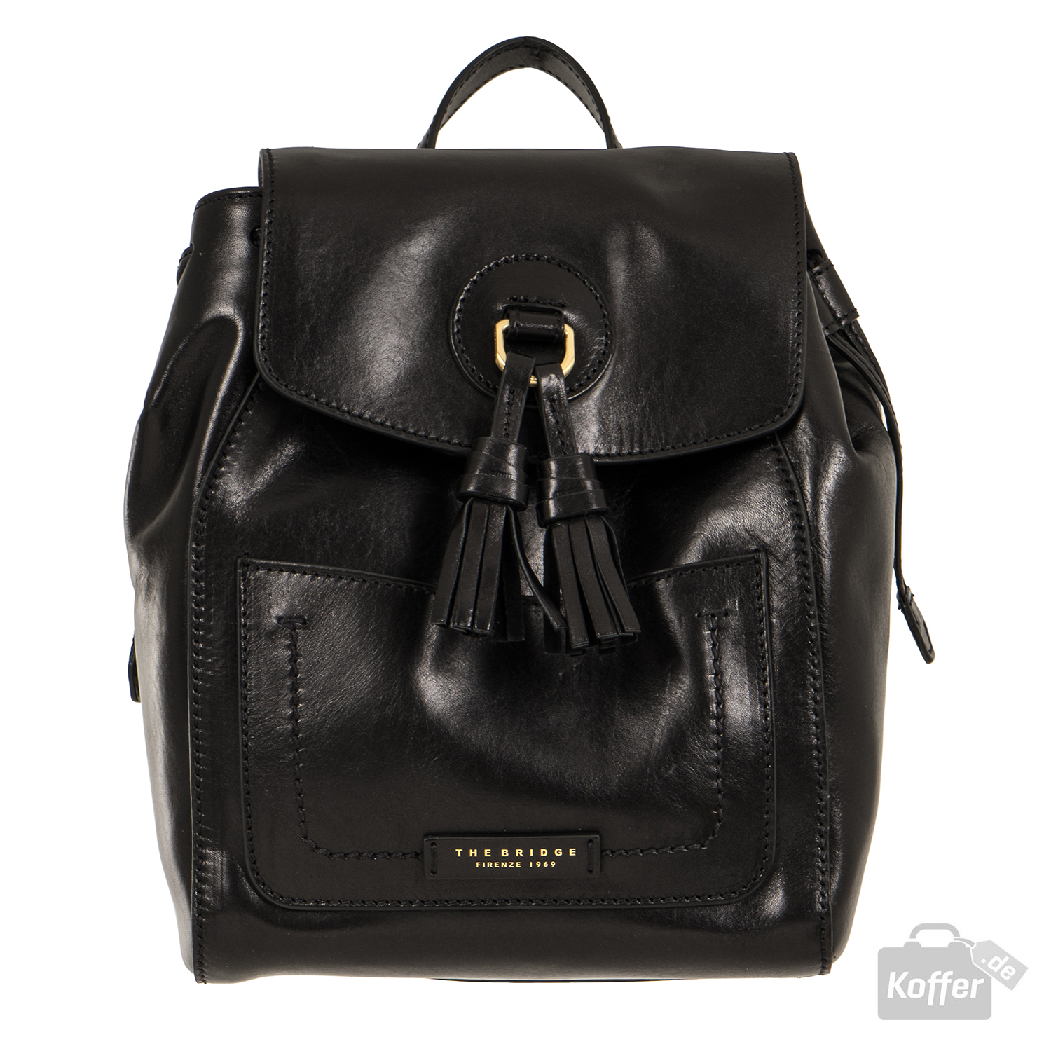 The Bridge Santacroce Rucksack nero/gold The Bridge Santacroce Rucksack nero/gold