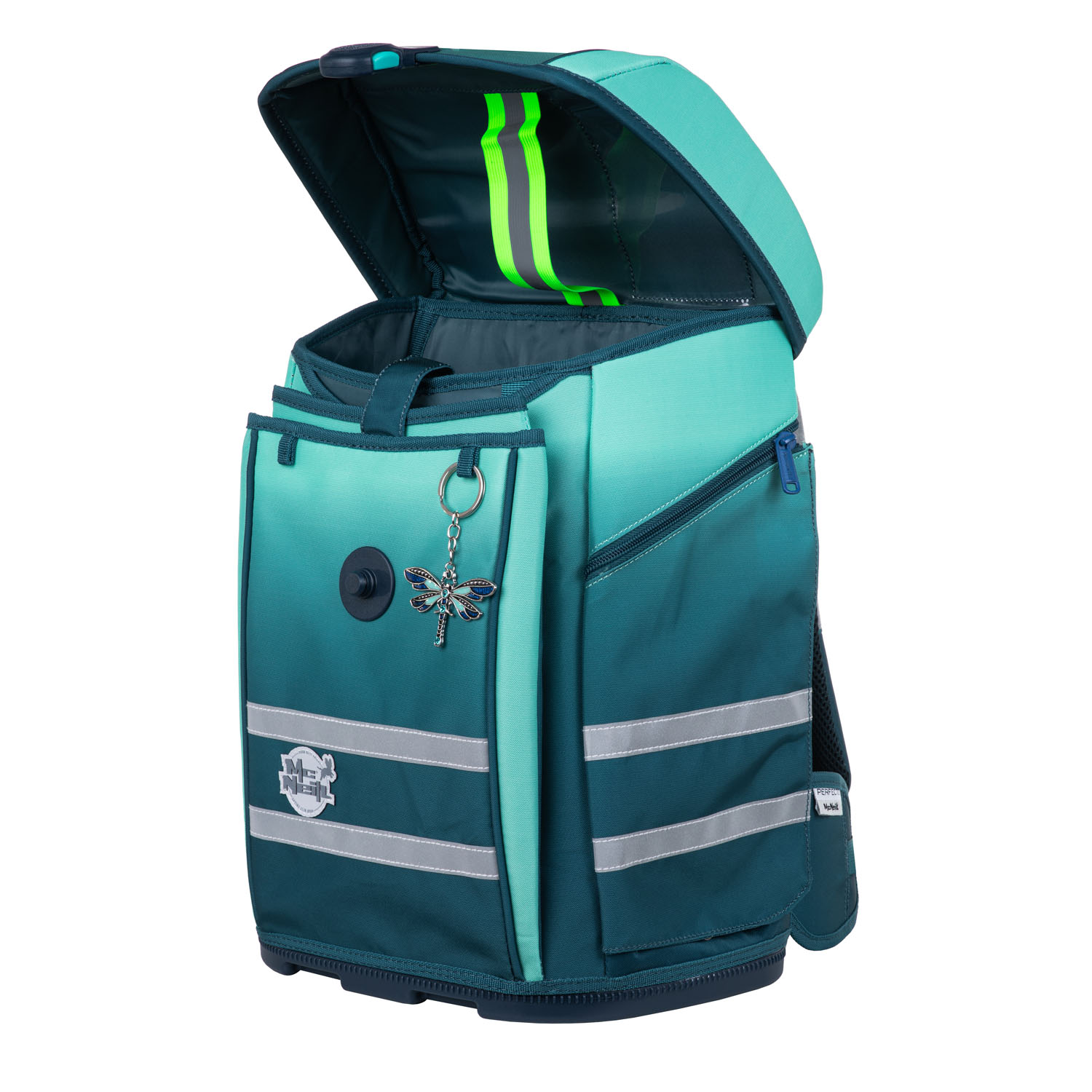 McNeill Perfecto Kollektion 2025 -Schulranzen-Set 5tlg., Gradient Blue Lagoon