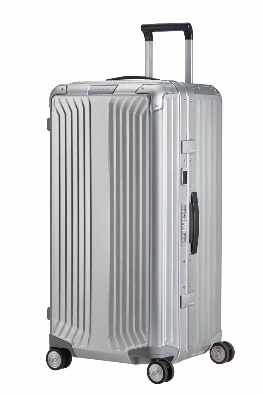 Samsonite Lite-Box Alu Trunk 80cm mit 4 Rollen + GRATIS HOTELGUTSCHEIN Aluminium