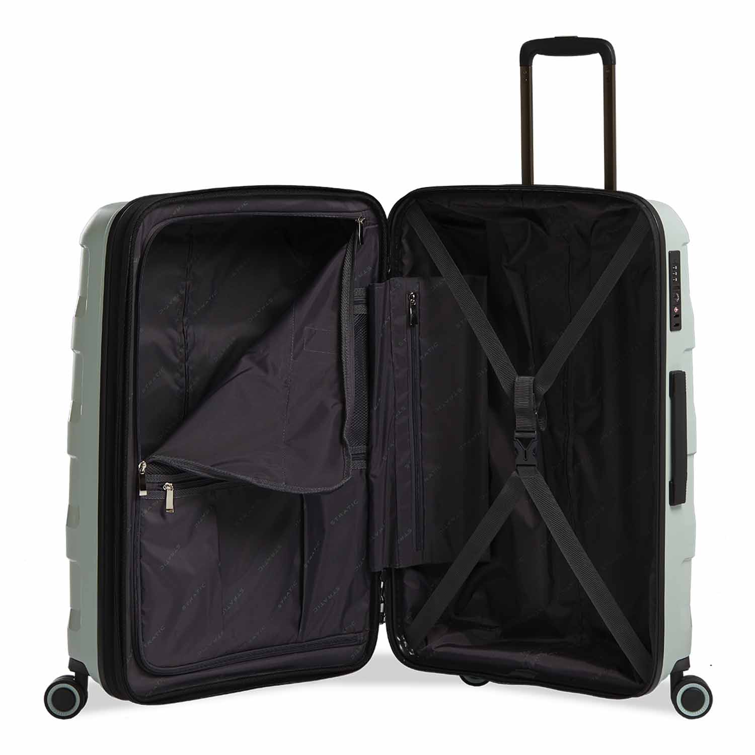 Stratic Straw + Hartschalen-Koffer M, erweiterbar mint