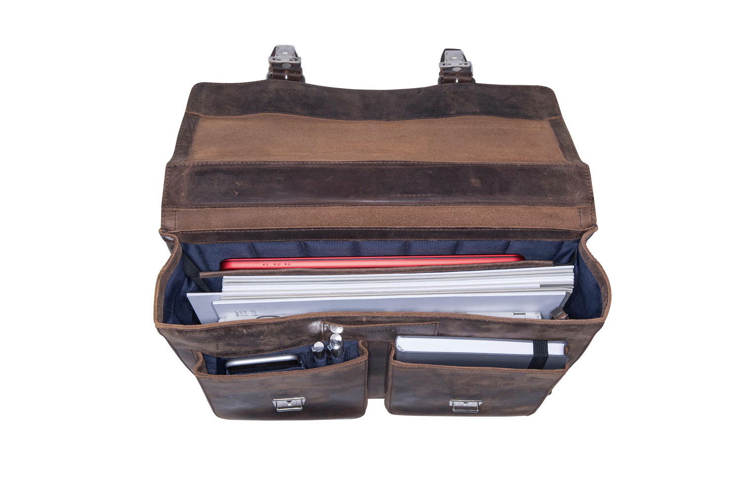 Leonhard Heyden Salisbury Leder-Aktentasche 1-Fach, mit Laptopfach 15" braun Leonhard Heyden Salisbury Leder-Aktentasche 1-Fach, mit Laptopfach 15" braun