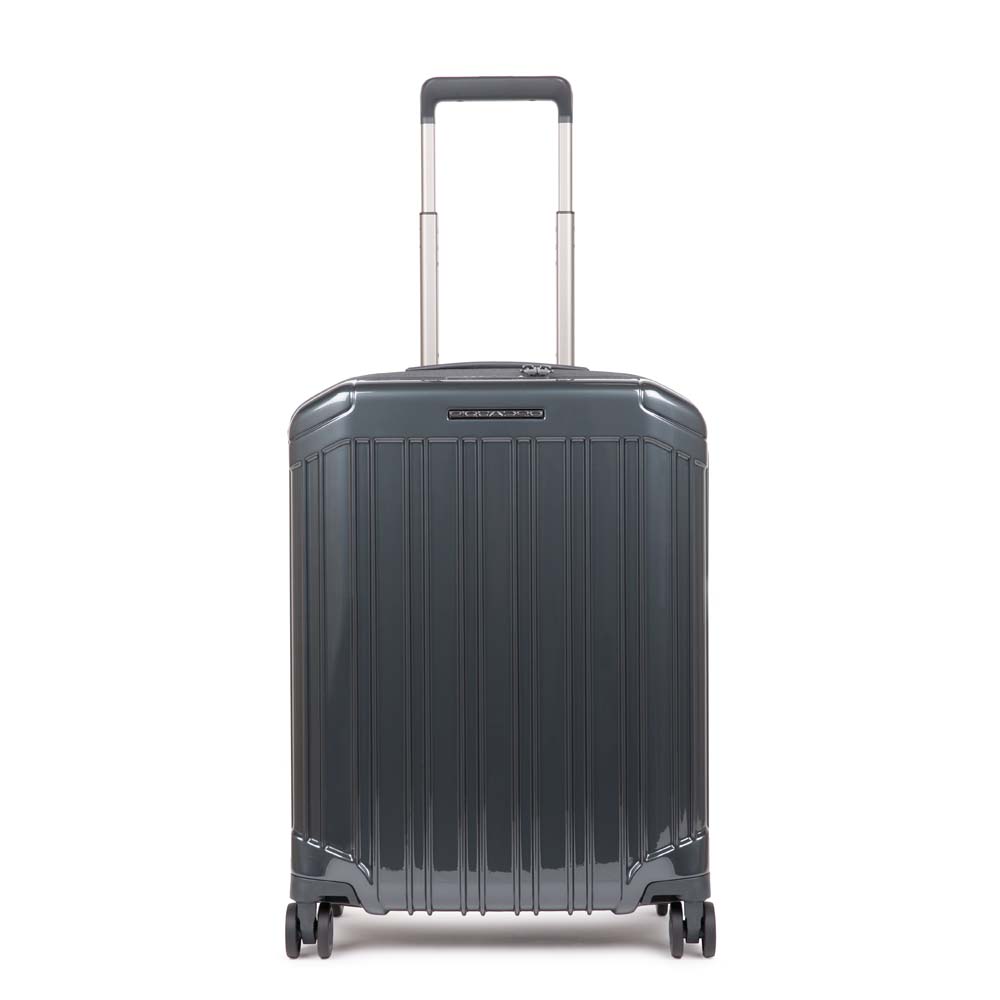 Piquadro PQ-Light Ultra slim Kabinen-Hartschalentrolley schwarz