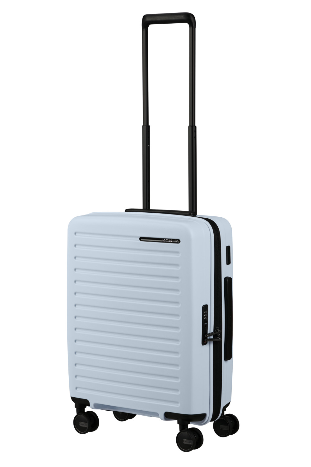 Samsonite Restackd Trolley mit 4 Rollen erweiterbar 55cm + GRATIS HOTELGUTSCHEIN Glacier