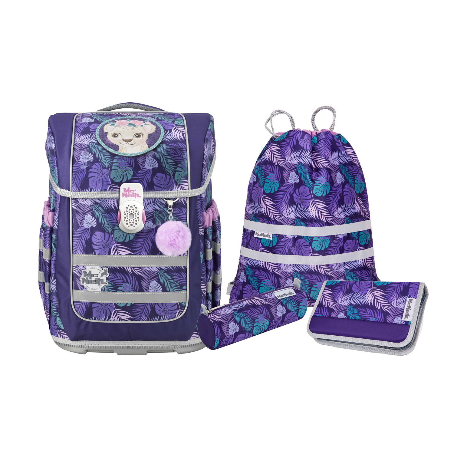 McNeill Ergo Compacto Schulranzen-Set 5tlg. DSCHUNGEL McNeill Ergo Compacto Schulranzen-Set 5tlg. DSCHUNGEL