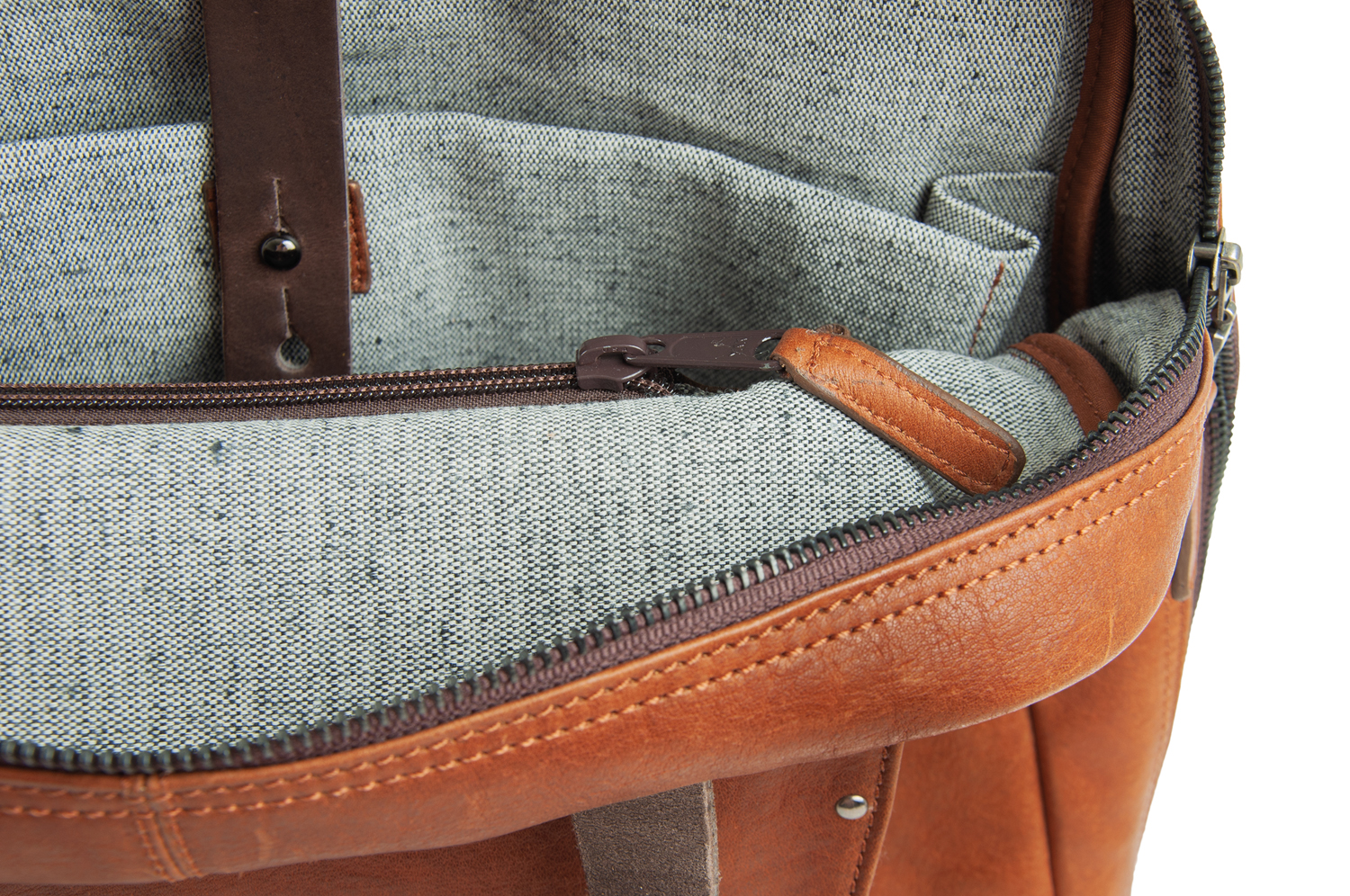Harold's Ivy Lane Notebook Kuriertasche/Rucksack Cognac/Braun