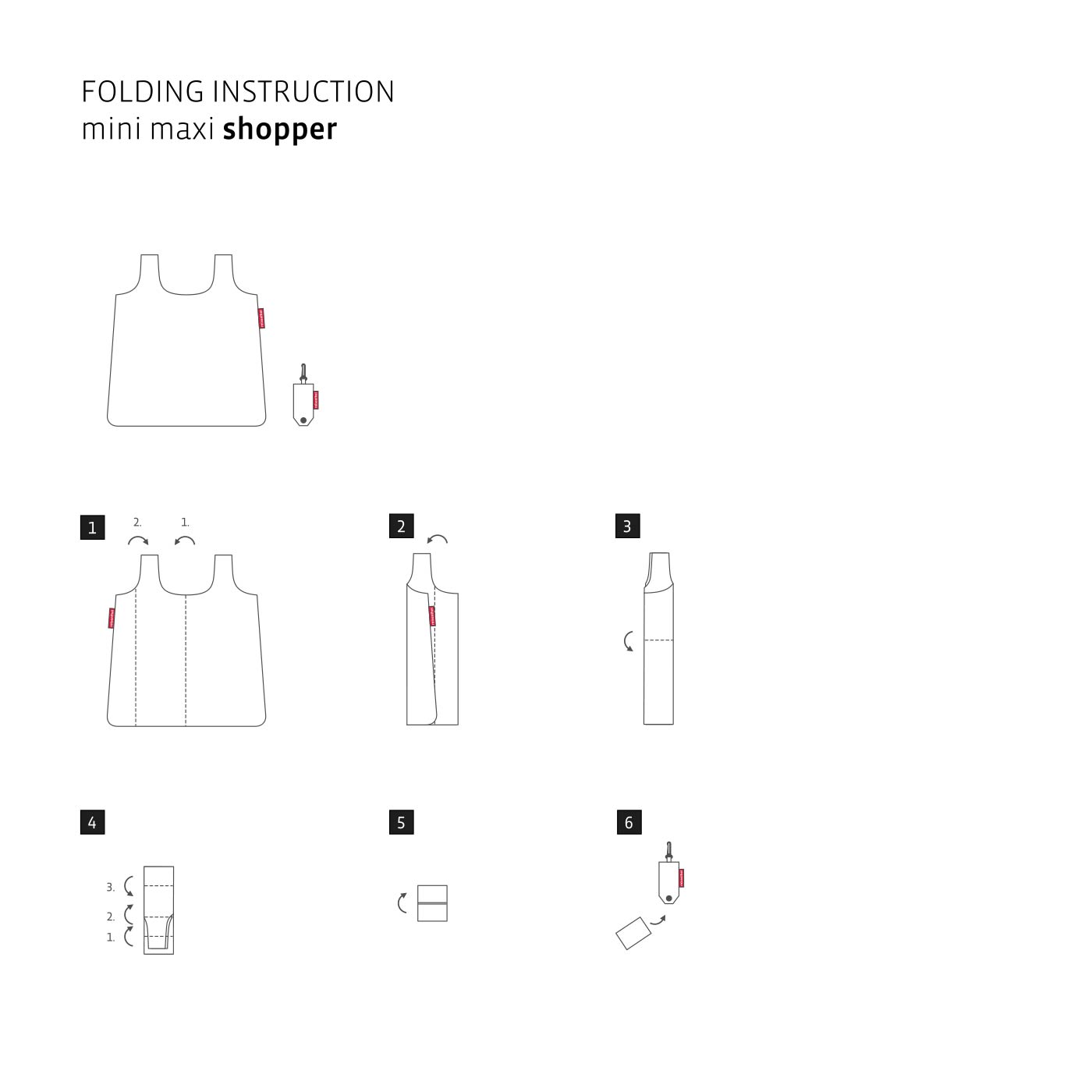 Reisenthel Mini Maxi shopper pocket black Reisenthel Mini Maxi shopper pocket black