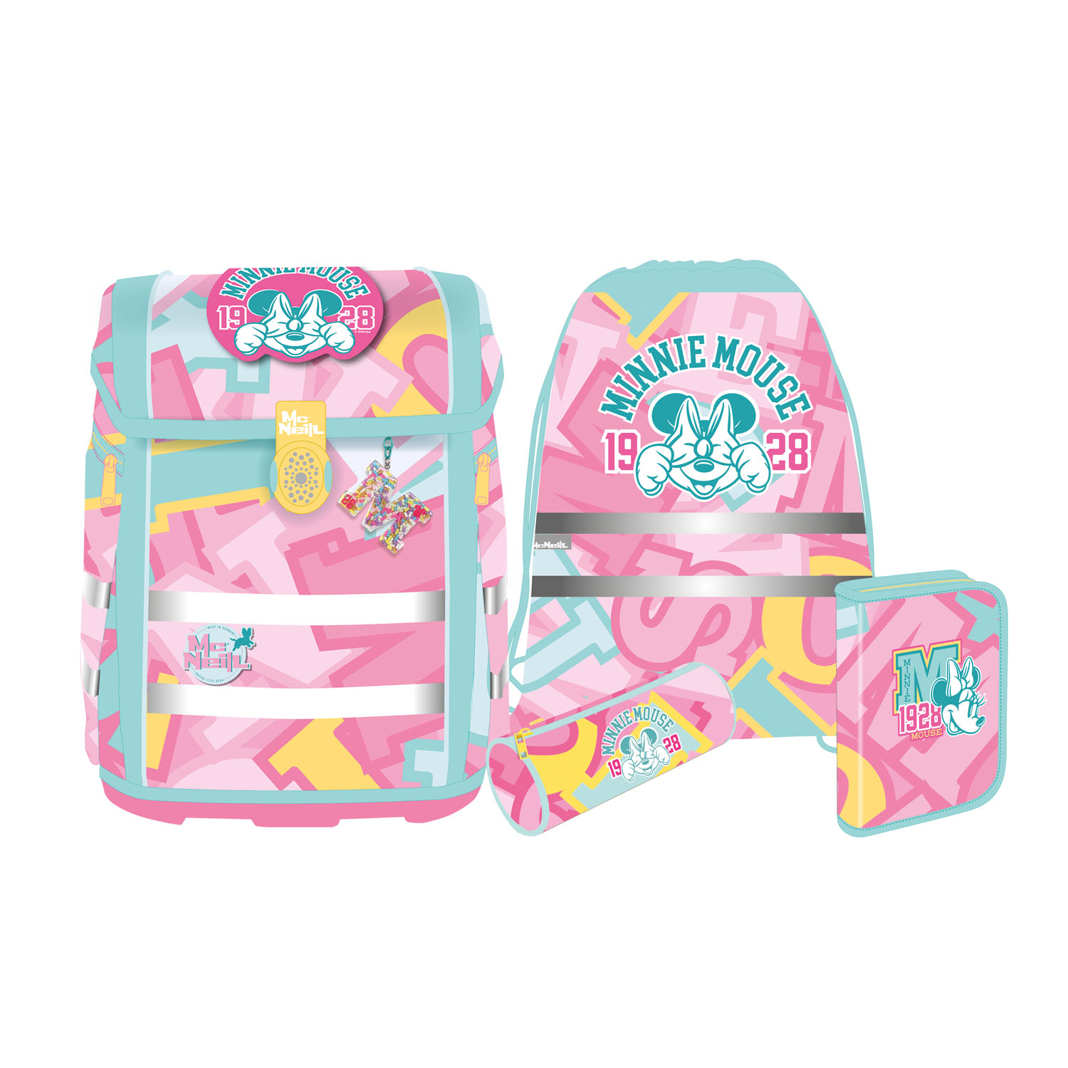 McNeill Perfecto Schulranzen-Set 5tlg. -Disney Kollektion 2025 Disney MINNIE MOUSE McNeill Perfecto Schulranzen-Set 5tlg. -Disney Kollektion 2025 Disney MINNIE MOUSE