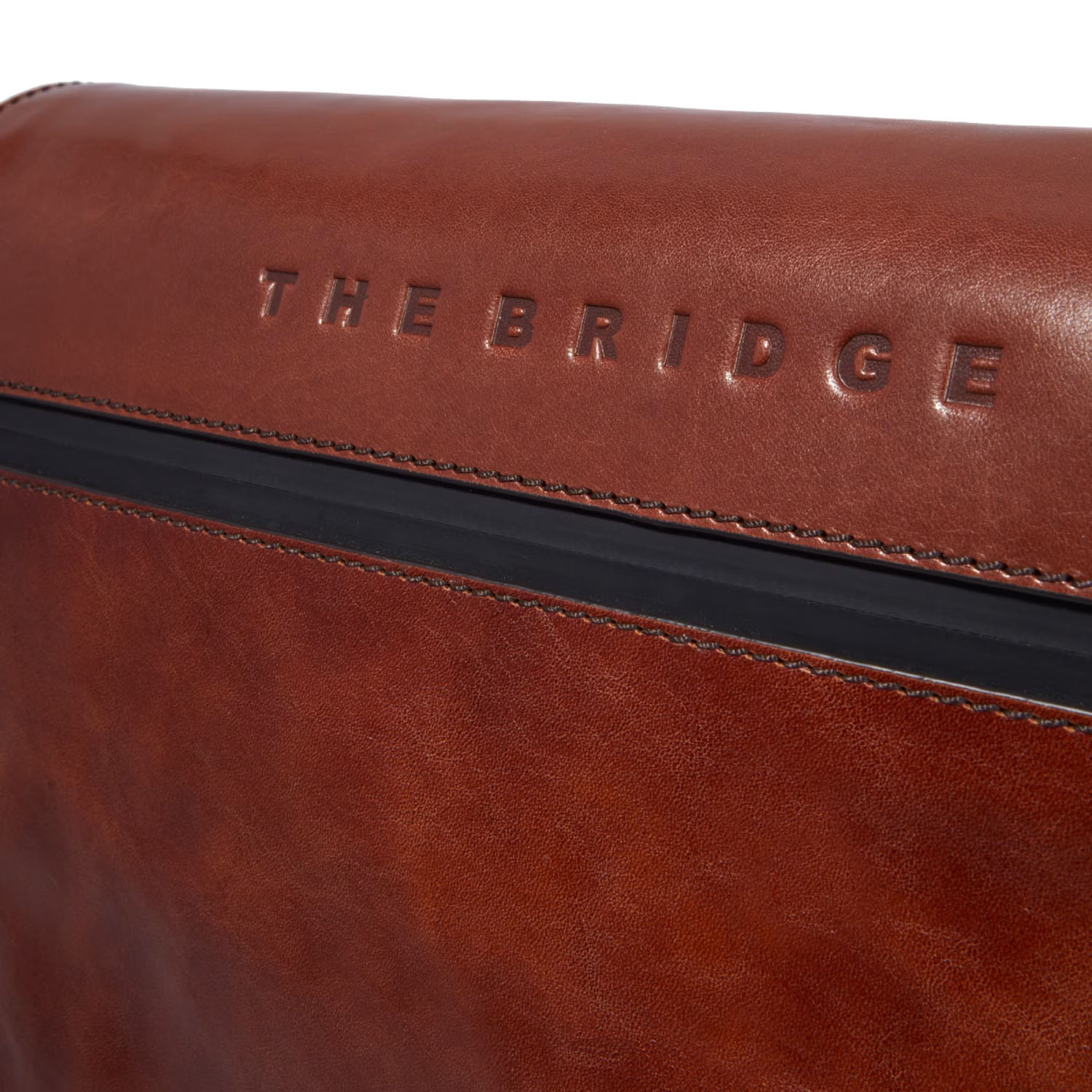 The Bridge Damiano Leder-Kuriertasche -053423EX Braun/Ruthenium Dunkel