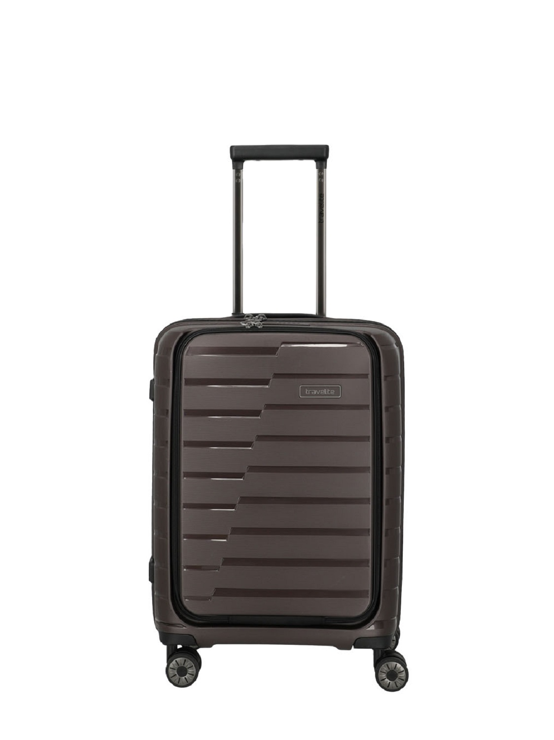Travelite Air Base Trolley S, 4 Rollen mit Vortasche Coffee