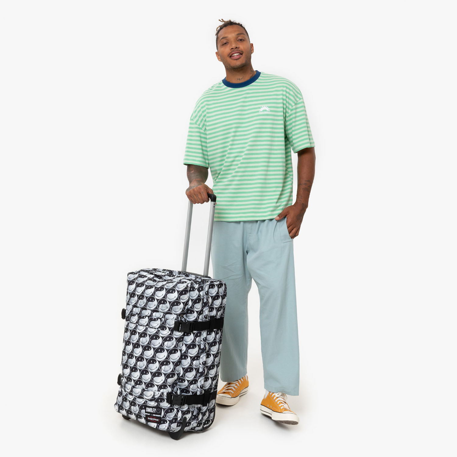 Eastpak Transit'R Reisetrolley M mit 2 Rollen 2024 Smiley YY Black Eastpak Transit'R Reisetrolley M mit 2 Rollen 2024 Smiley YY Black