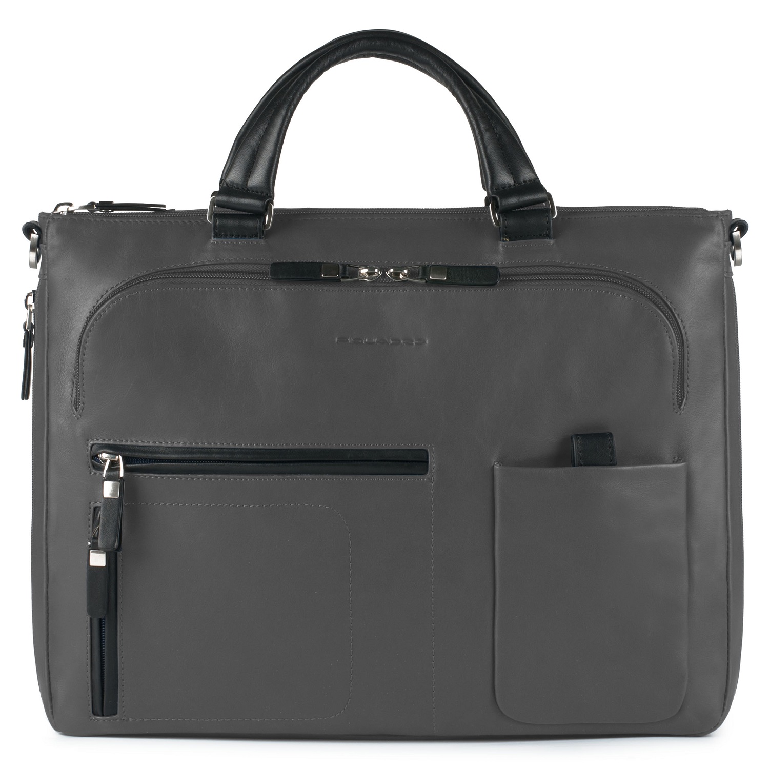 Piquadro Spock Erweiterbare Laptoptasche mit gepolstertem iPad -Fach
