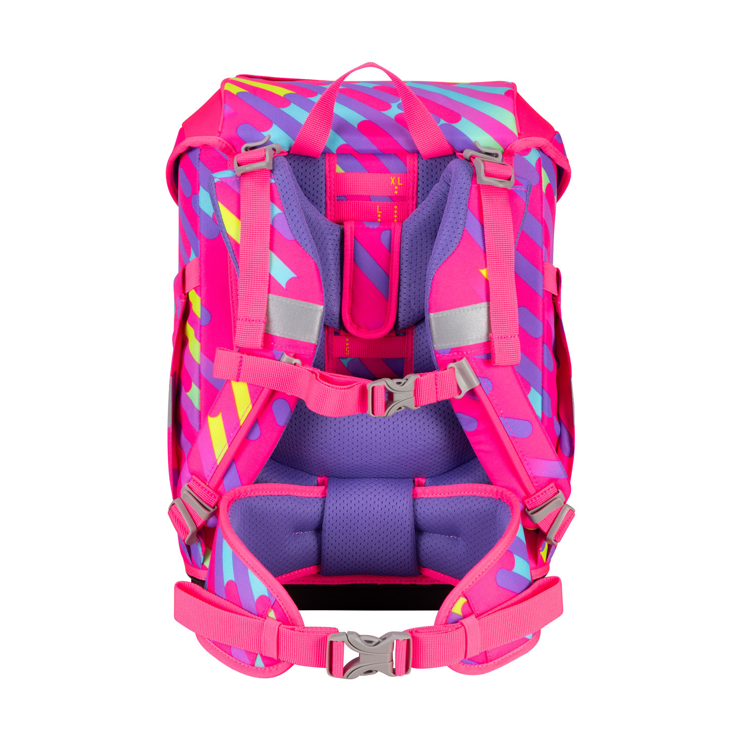 DerDieDas ErgoFlex Tiny Exklusiv NEON Schulrucksack 5-teiliges Set Neon Punkie