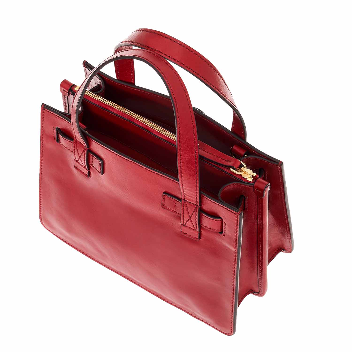 The Bridge Biba Tasche mit Doppelfunktion Ribes-Rot/Gold The Bridge Biba Tasche mit Doppelfunktion Ribes-Rot/Gold