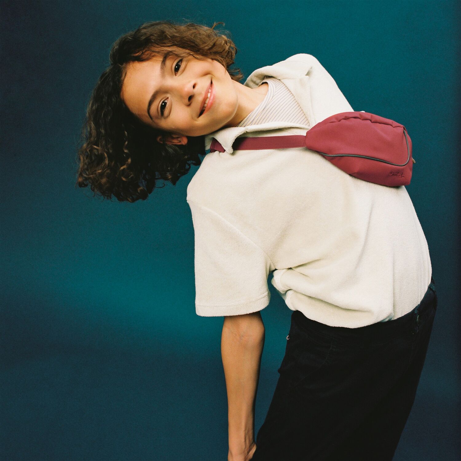 satch Freizeit CROSS EASY, the small one hip bag Pure Red