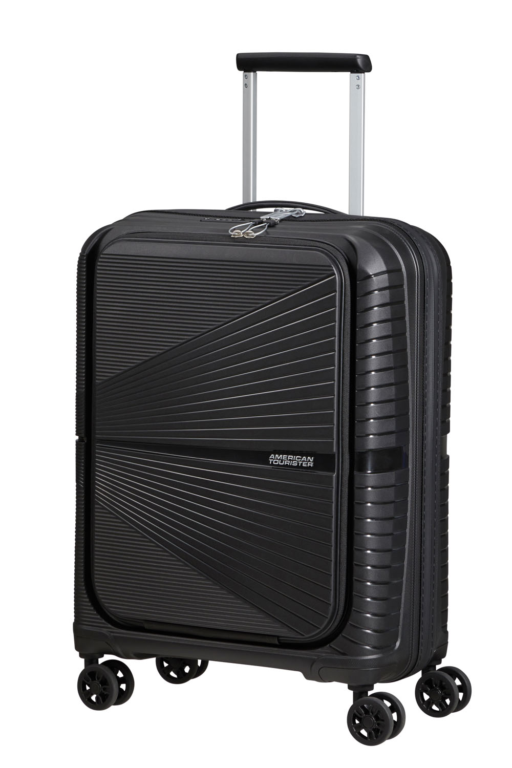 American Tourister Airconic Handgepäck Trolley 55cm mit Fronttasche + GRATIS HOTELGUTSCHEIN Onyx Black American Tourister Airconic Handgepäck Trolley 55cm mit Fronttasche + GRATIS HOTELGUTSCHEIN Onyx Black