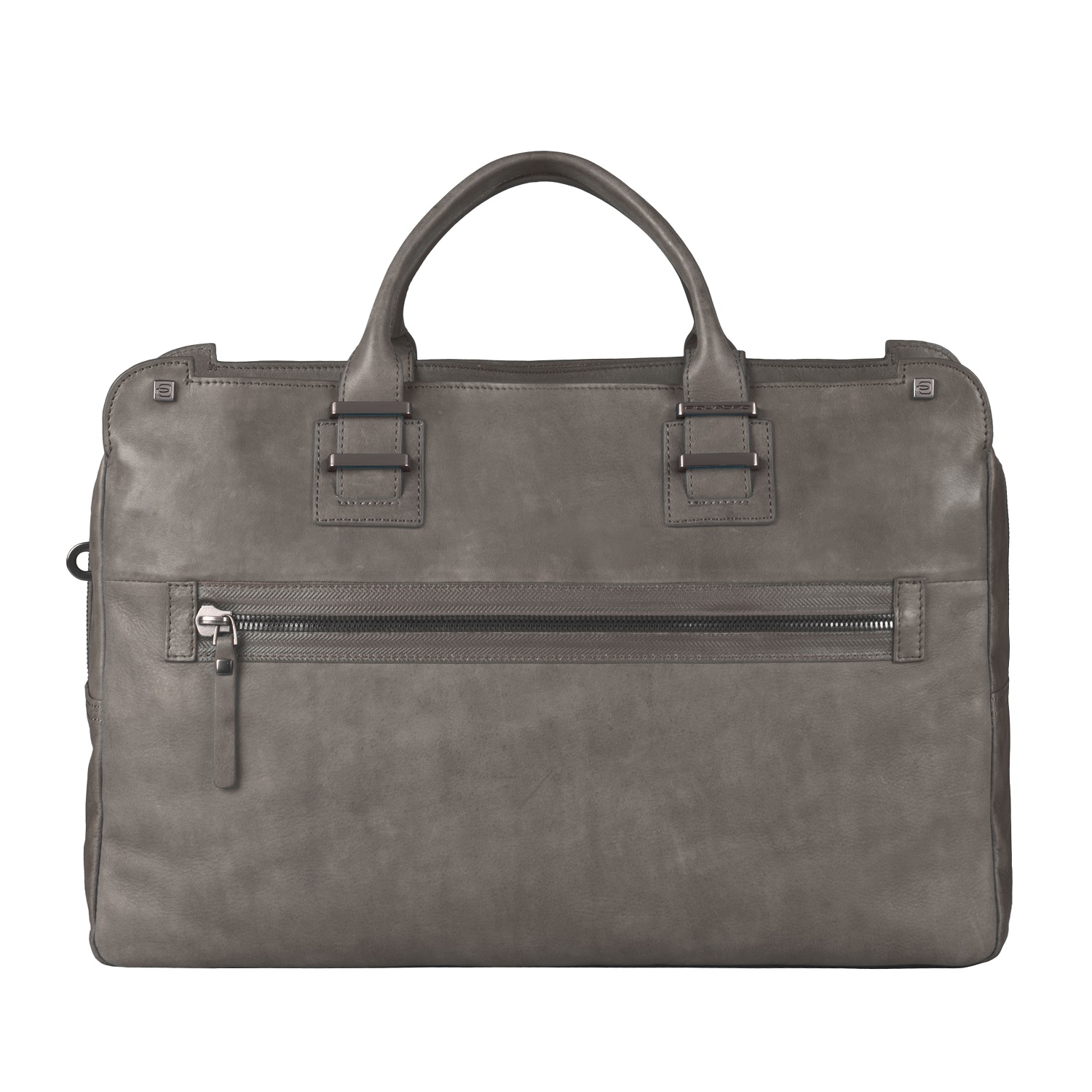Piquadro TAU Doppelgriff-Laptoptasche mit Front-tasche und Fach für Tablet gunmetal grey Piquadro TAU Doppelgriff-Laptoptasche mit Front-tasche und Fach für Tablet gunmetal grey