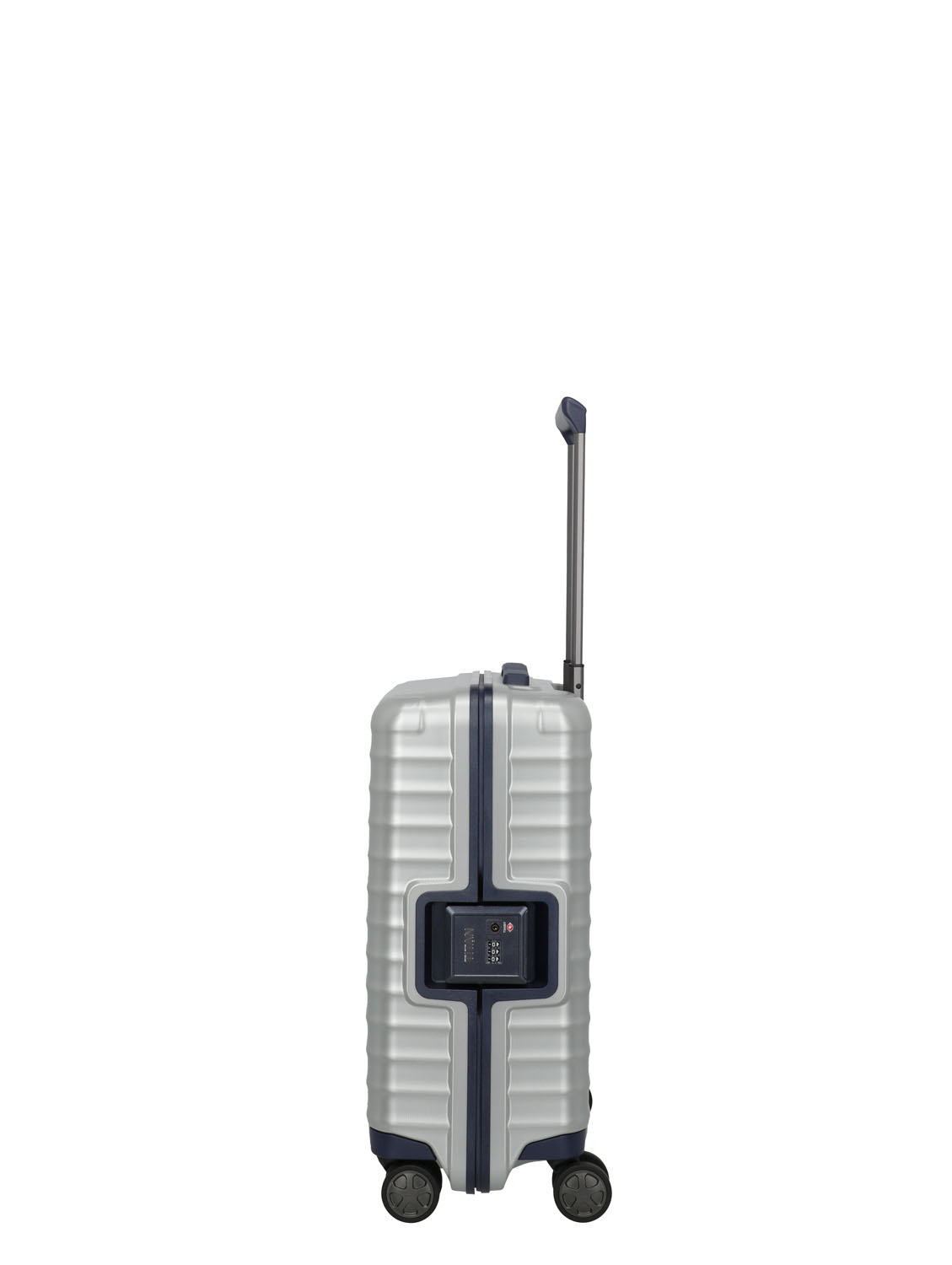 TITAN Litron Frame 4-Rollen Kabinentrolley 55cm LIMITED EDITION + Gratis Hotelgutschein Silber