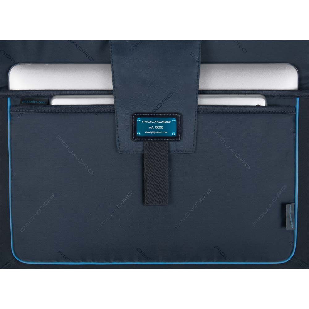 Piquadro Celion Schmale Laptoptasche 15.6" erweiterbar nachtblau