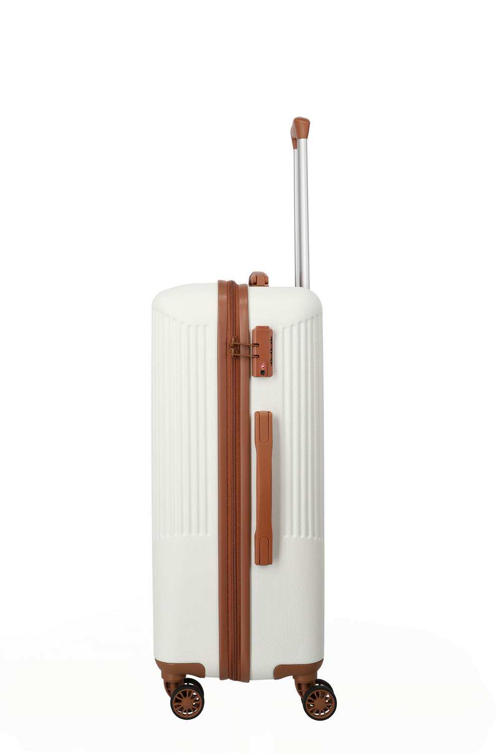 Travelite BALI Trolley M 4-Rollen Weiss/cognac Travelite BALI Trolley M 4-Rollen Weiss/cognac