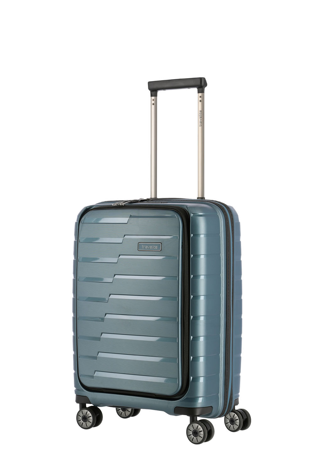 Travelite Air Base Trolley S, 4 Rollen mit Vortasche Eisblau Travelite Air Base Trolley S, 4 Rollen mit Vortasche Eisblau
