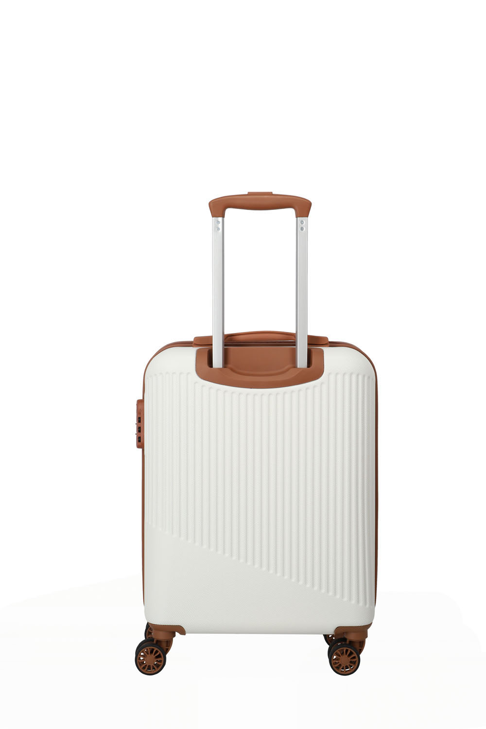 Travelite BALI Trolley S 4-Rollen Weiss/cognac