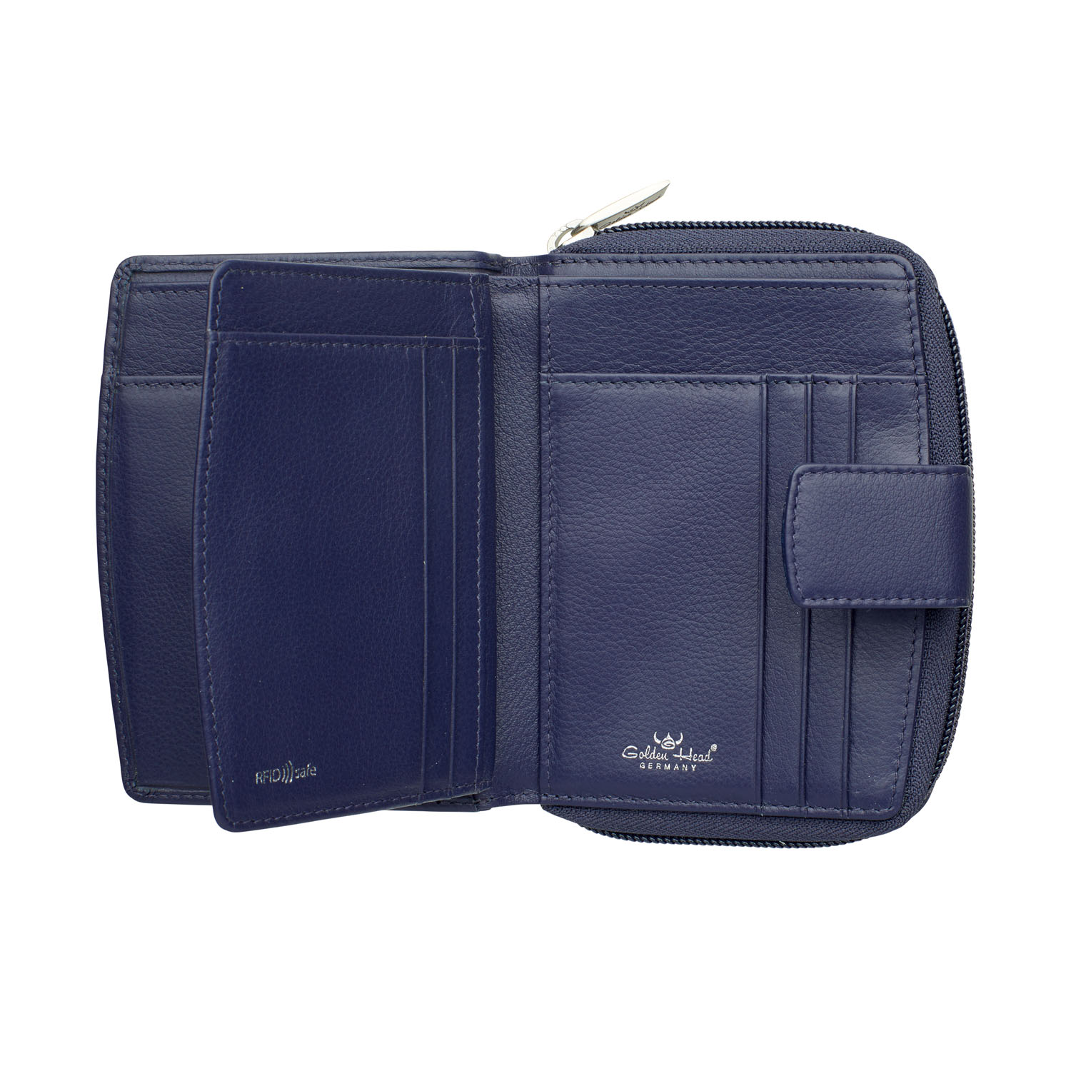 Golden Head Madrid Kombischeintasche mit Riegel blau Golden Head Madrid Kombischeintasche mit Riegel blau