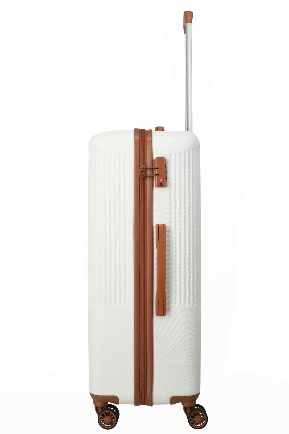 Travelite BALI Trolley L 4-Rollen Weiss/cognac Travelite BALI Trolley L 4-Rollen Weiss/cognac