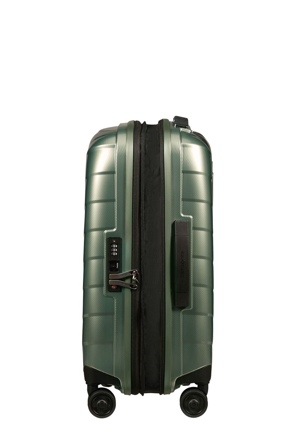 Samsonite Attrix Trolley mit 4 Rollen erweiterbar 55cm (23/26cm) Basil Green