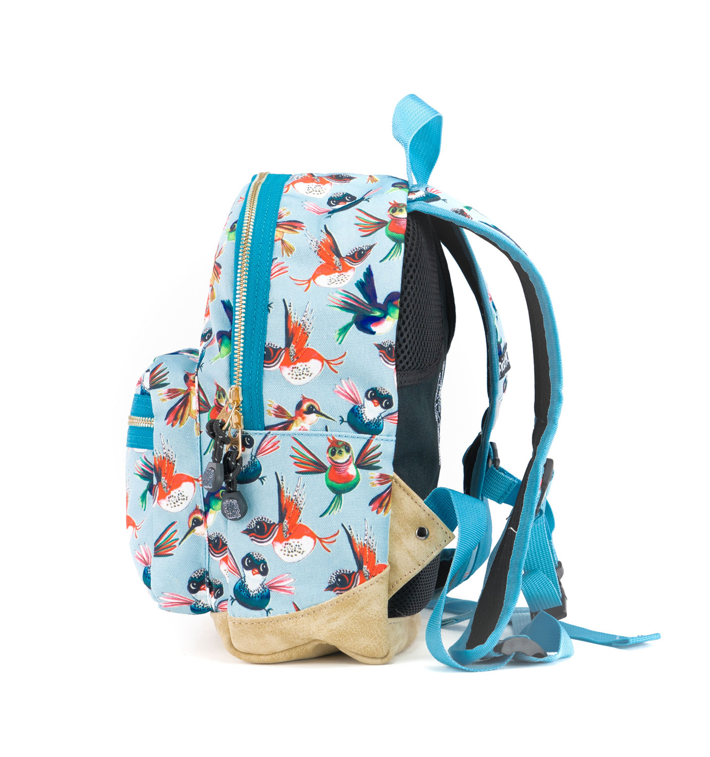 Pick & Pack Birds Backpack S Dusty blue Pick & Pack Birds Backpack S Dusty blue