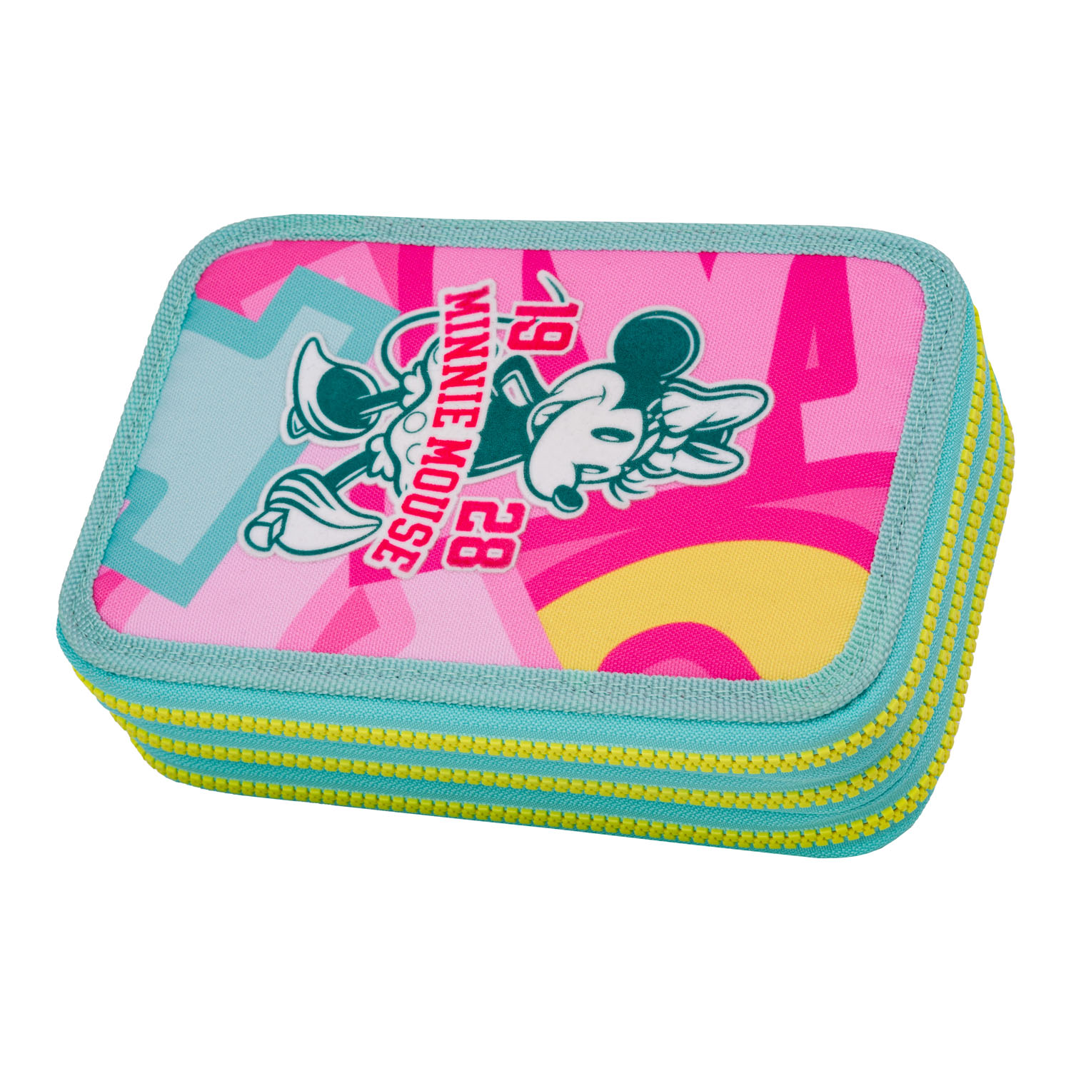 McNeill Schulzubehör CoolPack Etui gefüllt, 3-Zip -Kollektion Disney MINNIE MOUSE