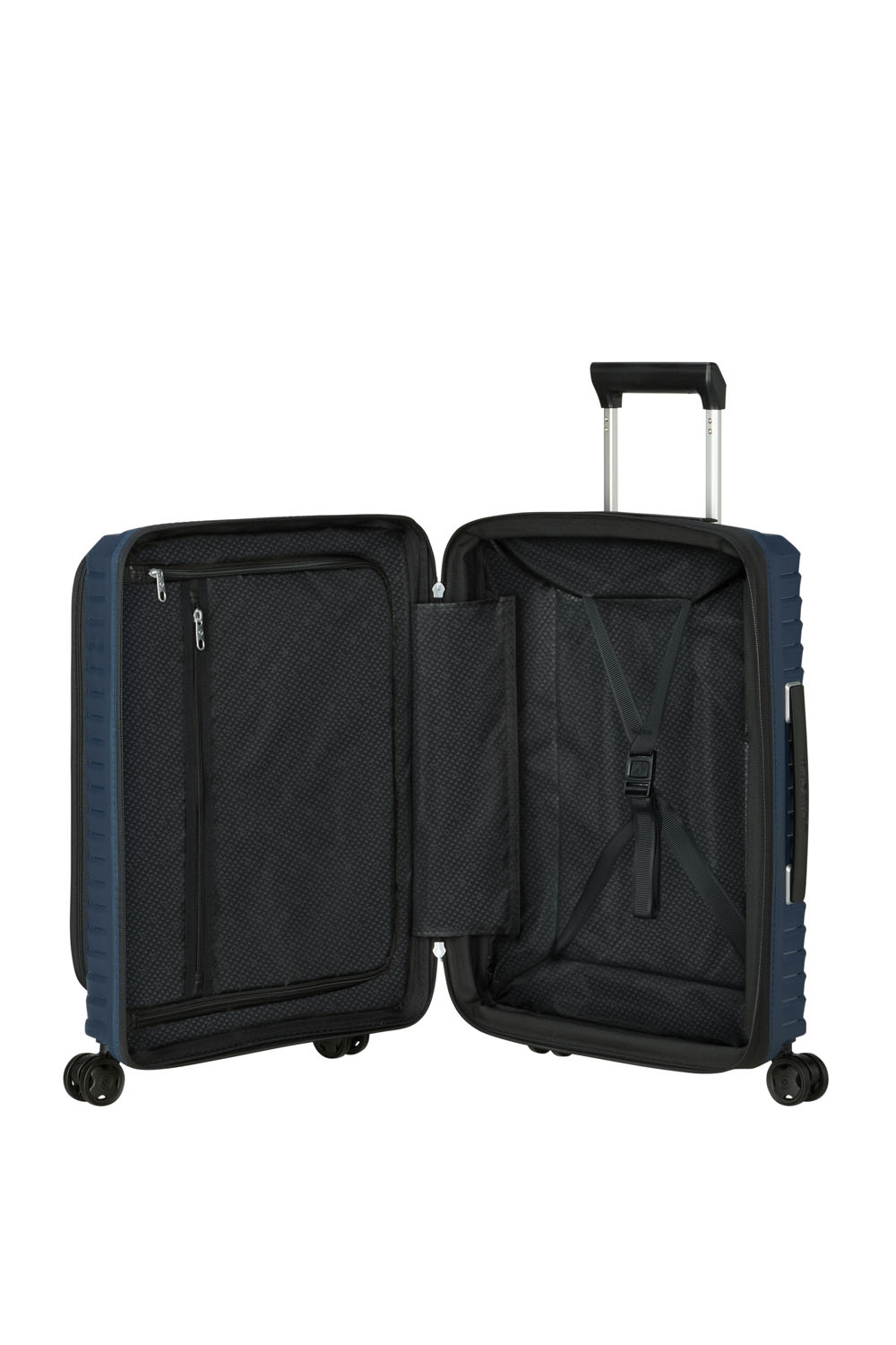 Samsonite Upscape Trolley mit 4 Rollen erweiterbar 55cm -Easy Access + GRATIS HOTELGUTSCHEIN Blue Nights