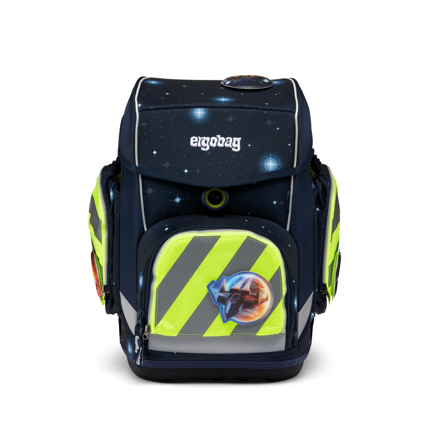 ergobag Schulzubehör Fluo-Zip Set mit Reflektorstreifen, 3-tlg. ab 2019 Gelb