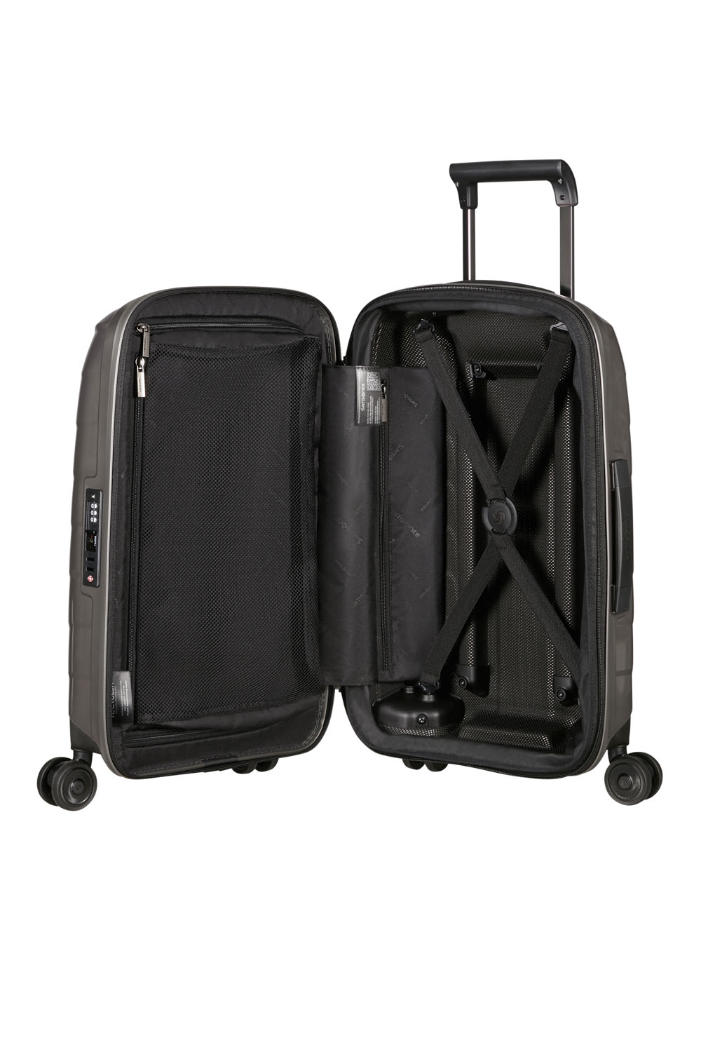 Samsonite Attrix Trolley mit 4 Rollen erweiterbar 55cm (20/23cm) Dune