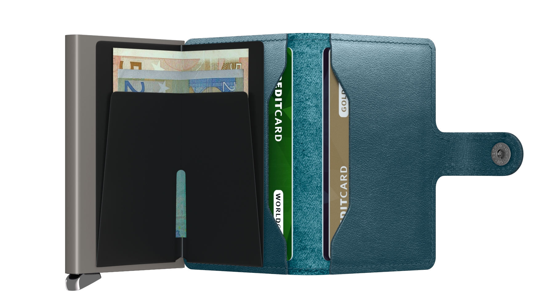 Secrid Miniwallet Premium Dusk MDu-Teal Secrid Miniwallet Premium Dusk MDu-Teal