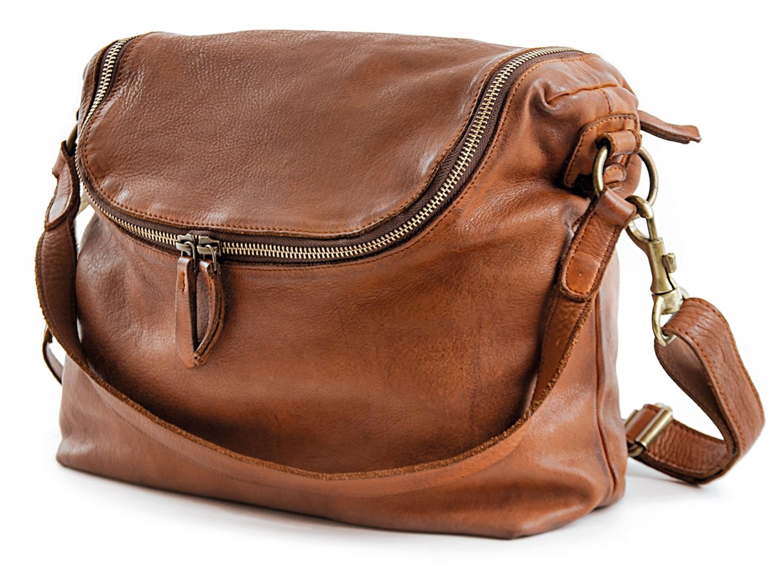 Harold's Submarine Zipperbag Cognac