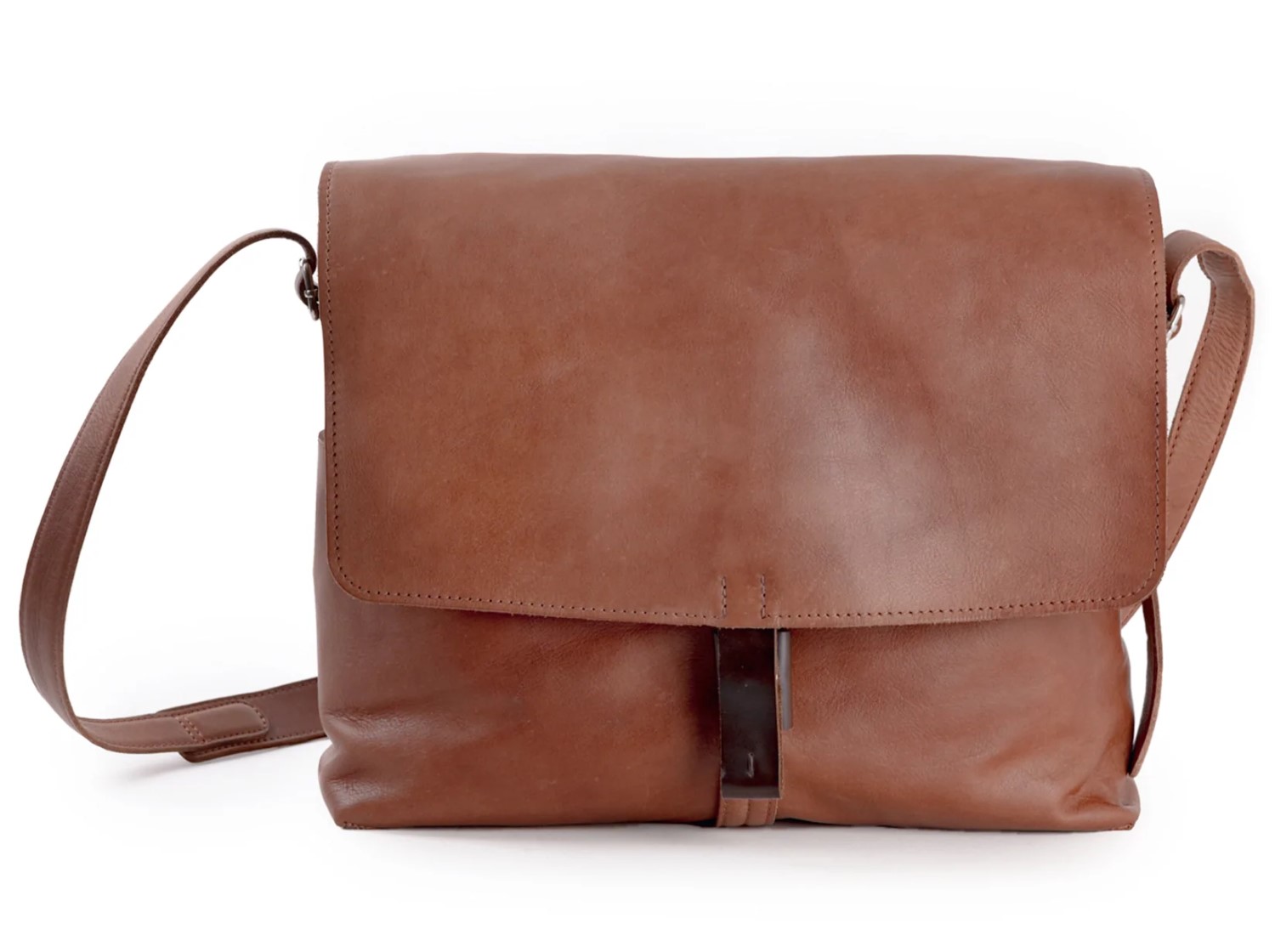 Harold's Lift Notebook Messengerbag cognac