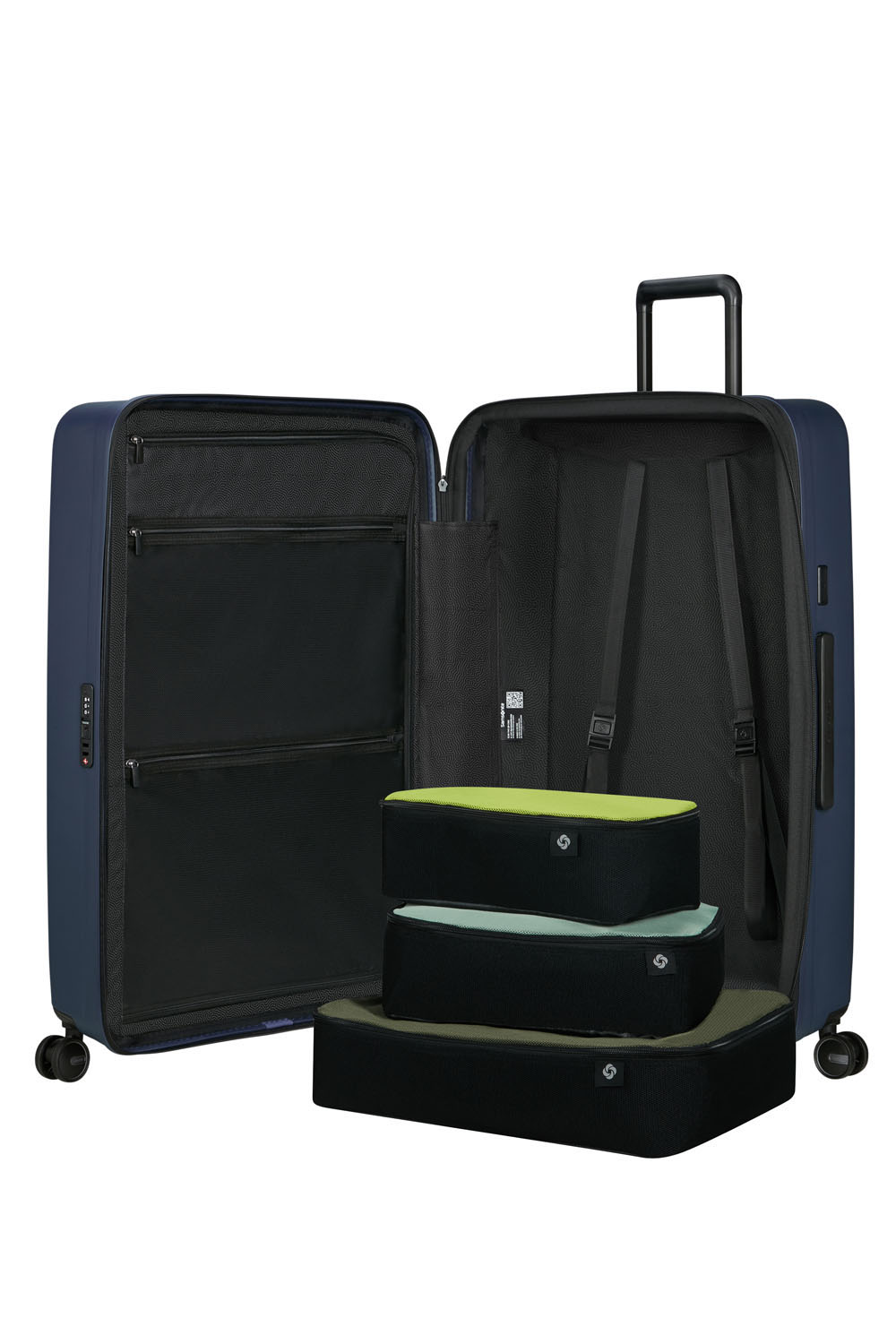 Samsonite Restackd Trolley mit 4 Rollen erweiterbar 81cm + GRATIS HOTELGUTSCHEIN Midnight Samsonite Restackd Trolley mit 4 Rollen erweiterbar 81cm + GRATIS HOTELGUTSCHEIN Midnight