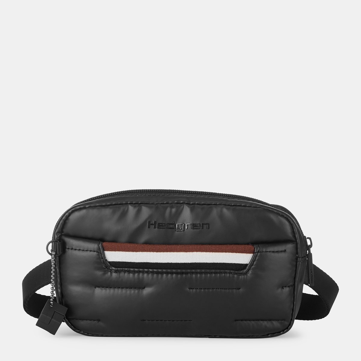 Hedgren Cocoon SNUG Bauchtasche/Schultertasche Black mit Würfel-Anhänger