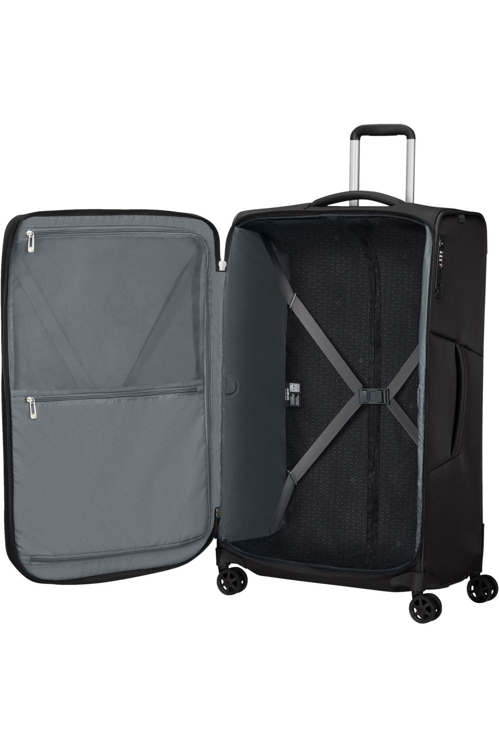 Samsonite Respark Trolley mit 4 Rollen erweiterbar 79cm + GRATIS HOTELGUTSCHEIN Ozone Black