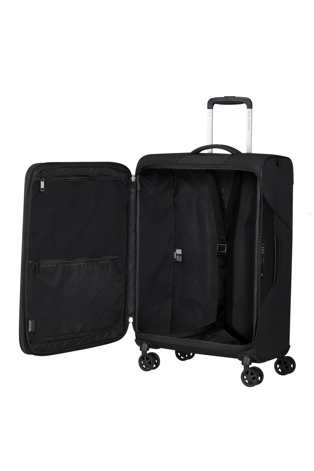 Samsonite Litebeam Trolley 66cm mit 4 Rollen, erweiterbar Schwarz