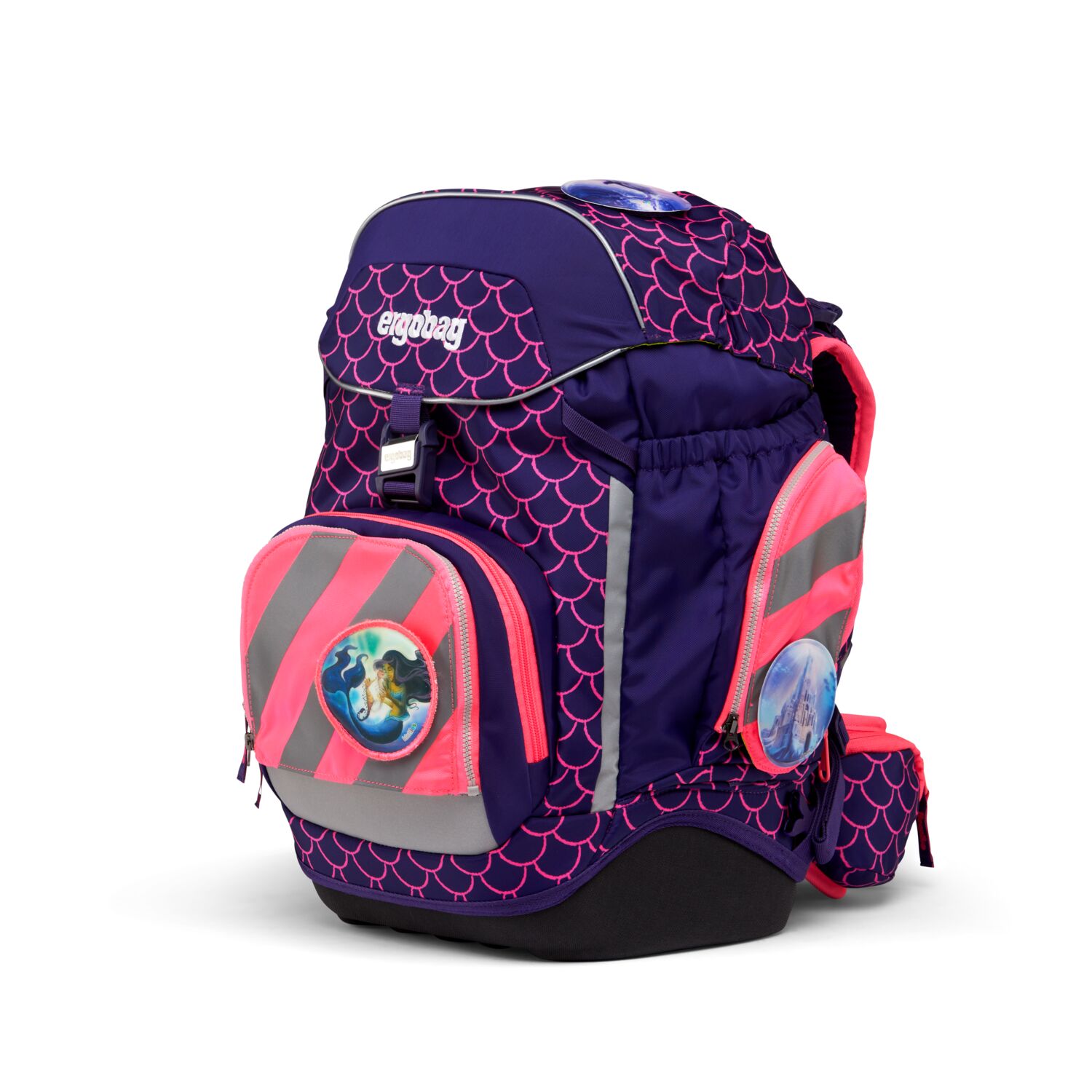 ergobag Schulzubehör Fluo-Zip Set mit Reflektorstreifen, 3-tlg. ab 2019 Pink