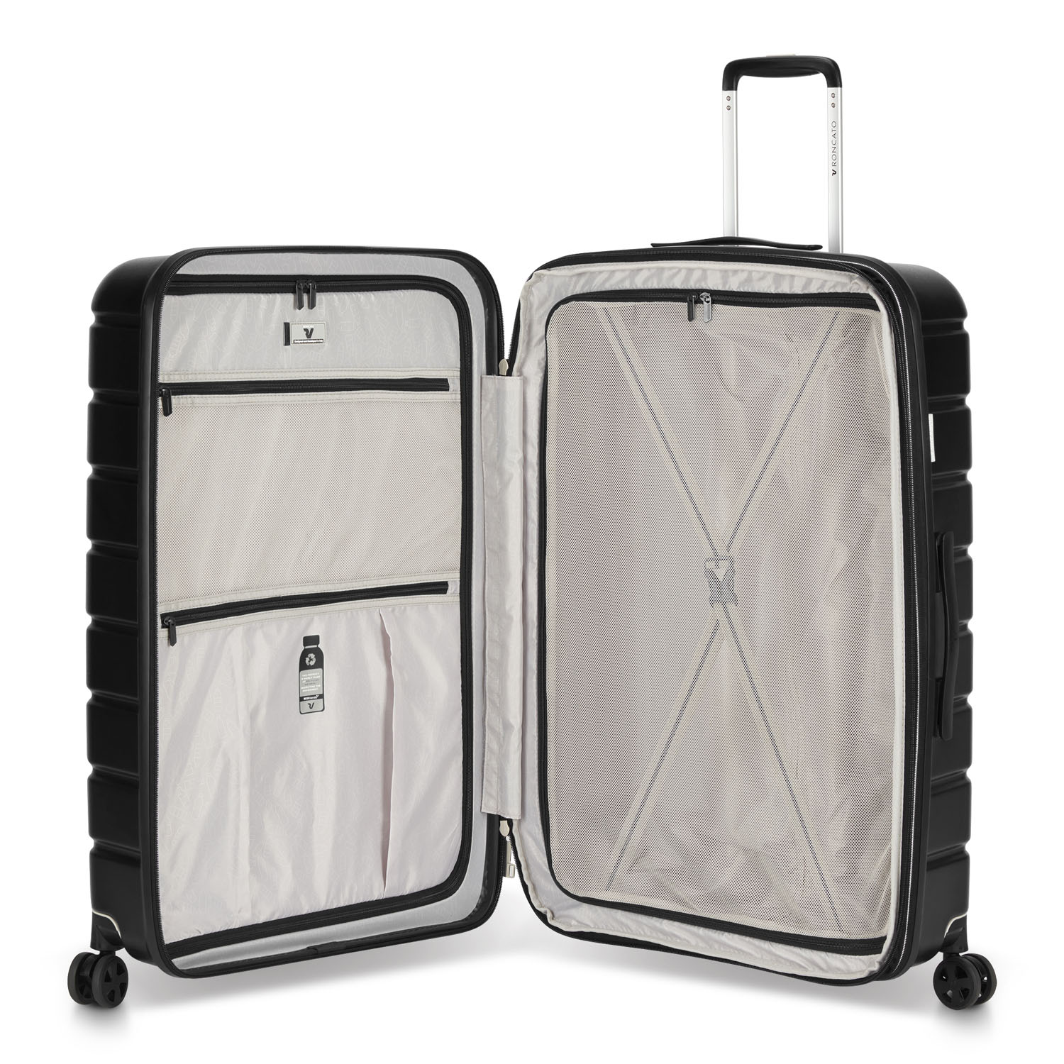 Roncato ReLIFE Grosser Trolley erweiterbar 78cm Black